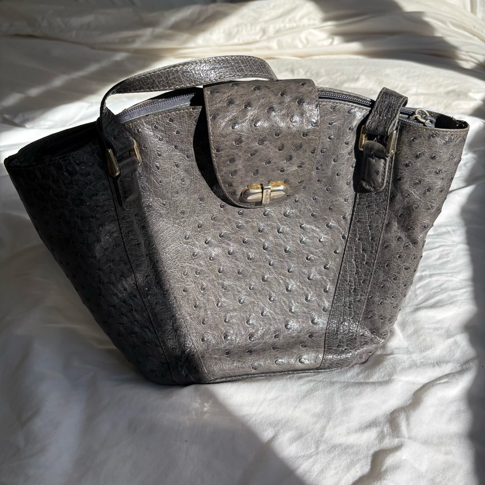 Bally Ostrich Bag